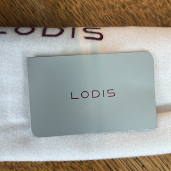 Lodis Black and Gray Snake Print Clutch with adjustable strap and dust bag new - Picture 10 of 13